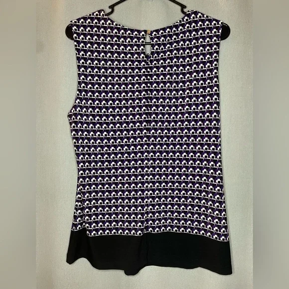 Calvin Klein purple stretch sleeveless tank-top blouse - Picture 6 of 6